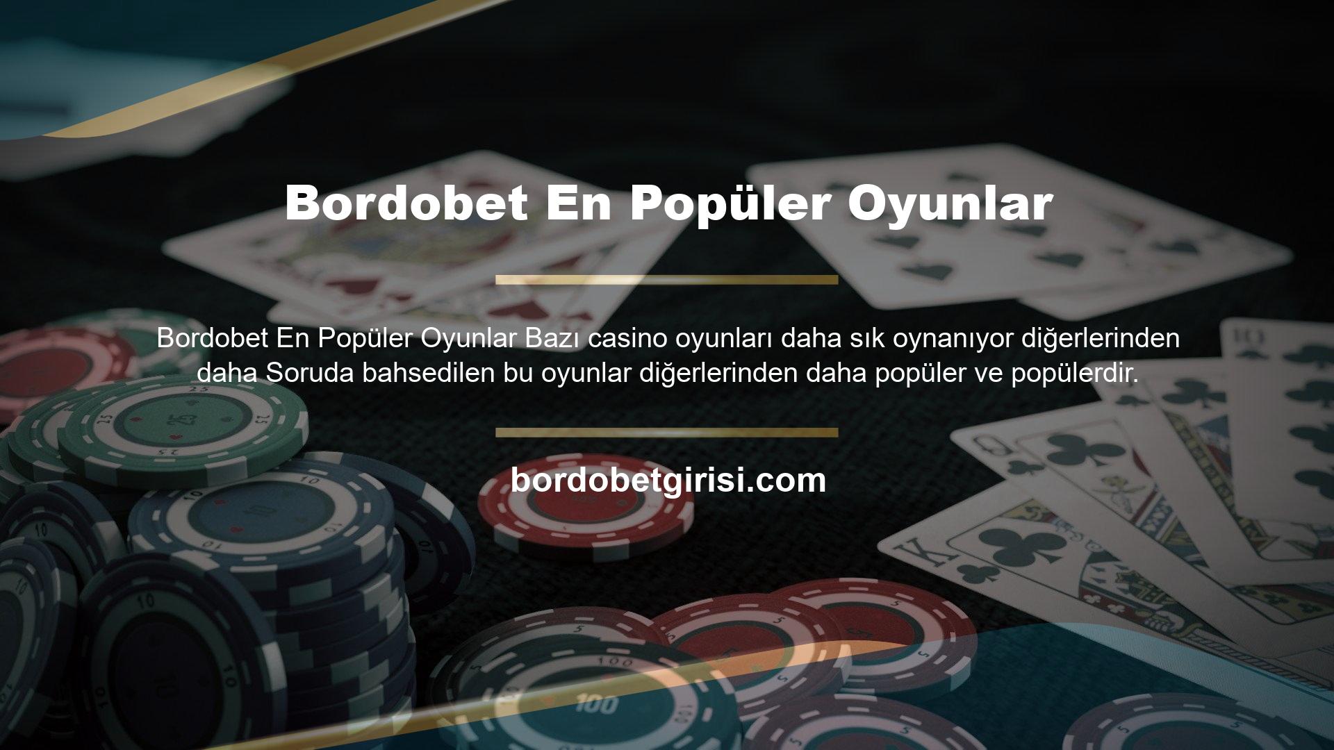 Bu web sitesi bu ünlü casino oyunlarından bazılarını sunar ve bunlardan para kazanmanızı sağlar